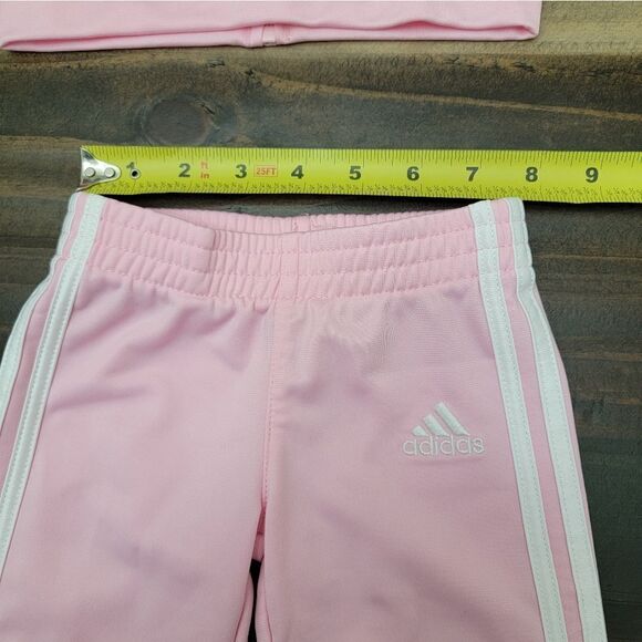 Adidas Girls Classic Tricot Track Set of Two Pink Sporty Size 3 Months - Picture 10 of 11
